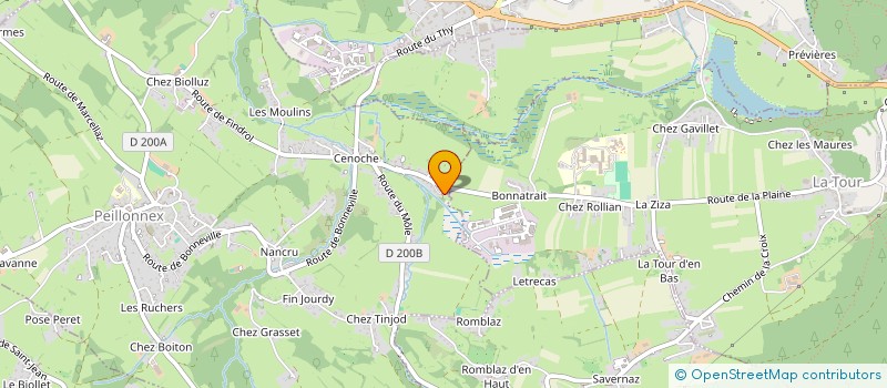 localisation de l'entreprise TAXI-CAB 74  PEILLONNEX