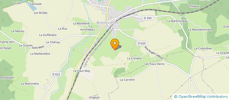 localisation de l'entreprise TAXI CAILLON à BRETONCELLES