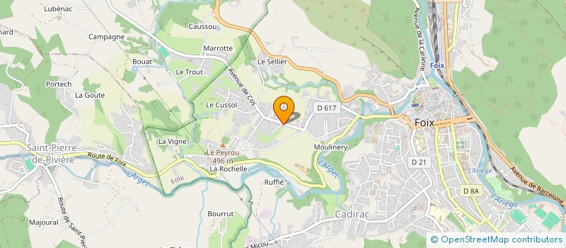 localisation de l'entreprise TAXI CAZALBOU CEDRIC à FOIX
