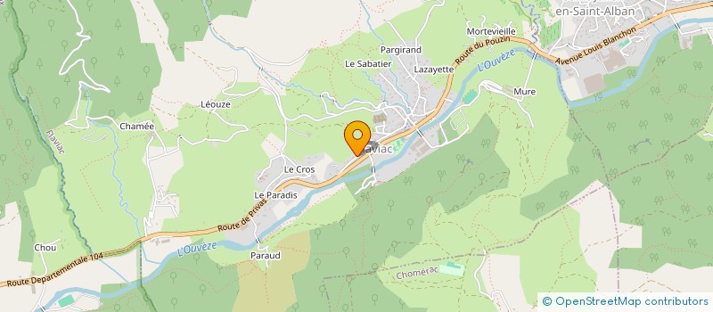 localisation de l'entreprise TAXI CELDRAN MOUNIER à FLAVIAC