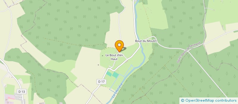 localisation de l'entreprise TAXI CESARINI  ST DENIS LE FERMENT