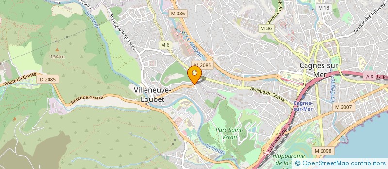 localisation de l'entreprise TAXI CESARINI JULIEN à VILLENEUVE-LOUBET