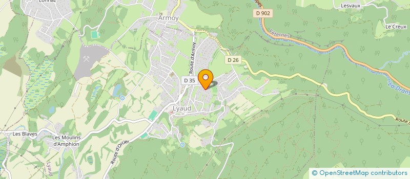 localisation de l'entreprise TAXI CHAB'LEMAN  LYAUD