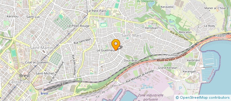 localisation de l'entreprise TAXI CHAPUY à BREST