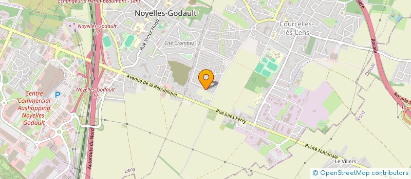 localisation de l'entreprise TAXI CHARLIE 62  COURCELLES-LES-LENS