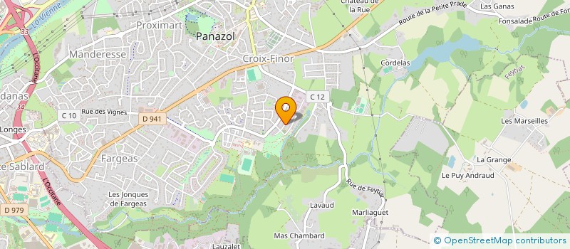 localisation de l'entreprise TAXI CHARLIE à PANAZOL