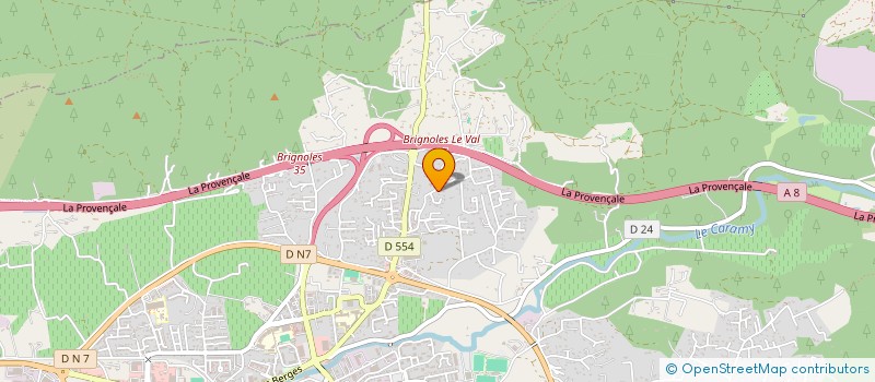 localisation de l'entreprise TAXI CHATEAUVERT  BRIGNOLES