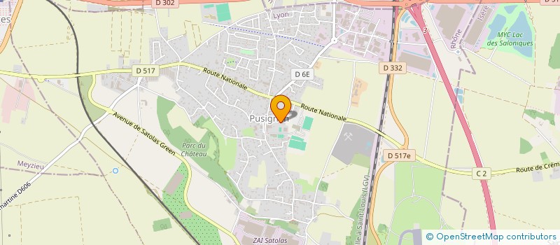 localisation de l'entreprise TAXI CHRIS  PUSIGNAN