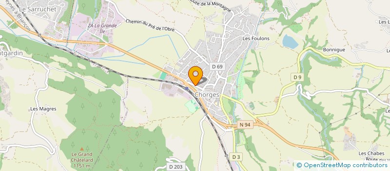 localisation de l'entreprise TAXI CHRIS  CHORGES