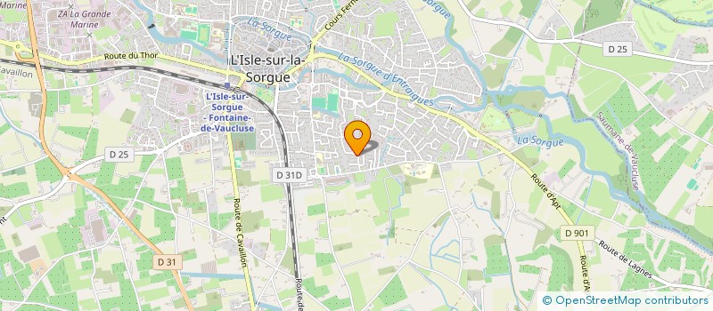 localisation de l'entreprise TAXI CHRISTOPHER BROT  L'ISLE-SUR-LA-SORGUE
