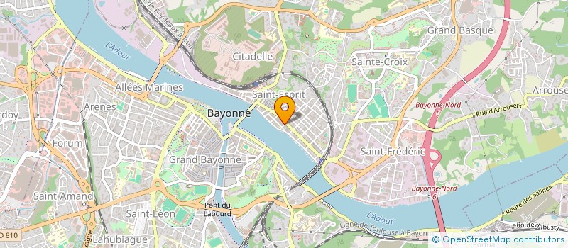 localisation de l'entreprise TAXI CIEL ET BLANC à BAYONNE