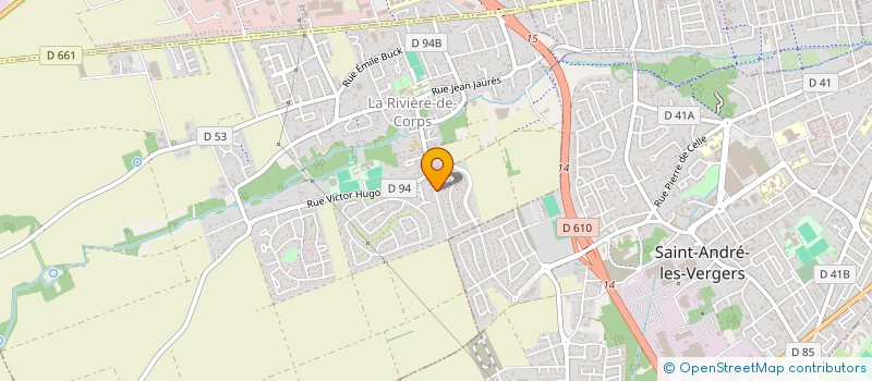 localisation de l'entreprise TAXI CLEREY VERRIERES  LA RIVIERE-DE-CORPS