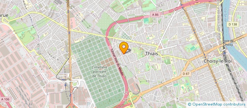 localisation de l'entreprise TAXI CONFORT  THIAIS