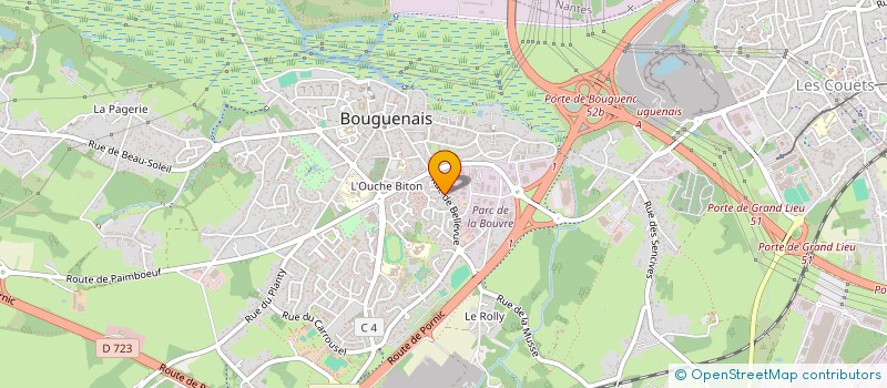 localisation de l'entreprise TAXI CONTACT  BOUGUENAIS