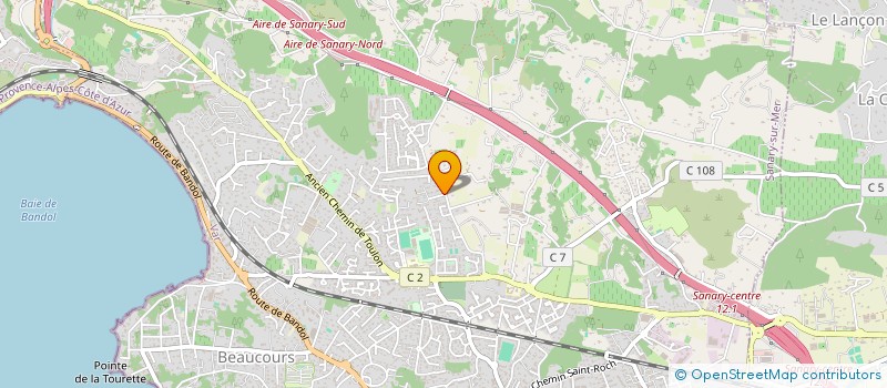 localisation de l'entreprise TAXI CONTI  SANARY-SUR-MER