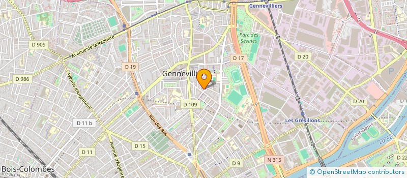 localisation de l'entreprise TAXI CONVENTIONNE KS  GENNEVILLIERS