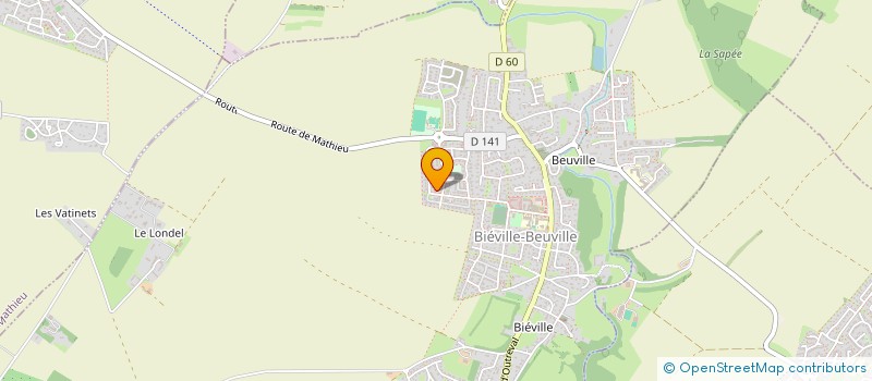 localisation de l'entreprise TAXI COTE DE NACRE  BIEVILLE-BEUVILLE