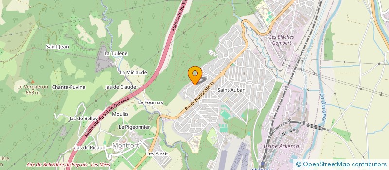 localisation de l'entreprise TAXI D'AUBIGNOSC  SISTERON