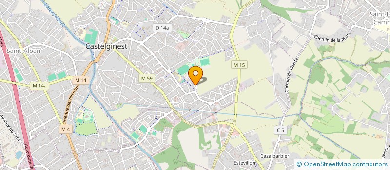 localisation de l'entreprise TAXI D'OC 31  CASTELGINEST