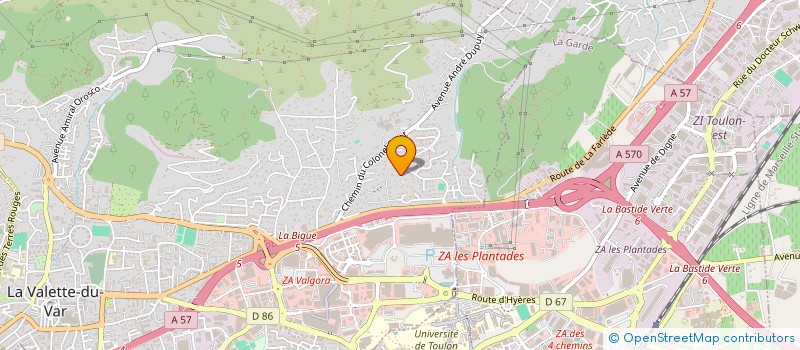 localisation de l'entreprise TAXI DAVID 83  LA VALETTE-DU-VAR