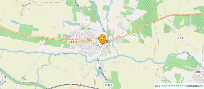 localisation de l'entreprise TAXI DAVID CLEMENT  ALZONNE