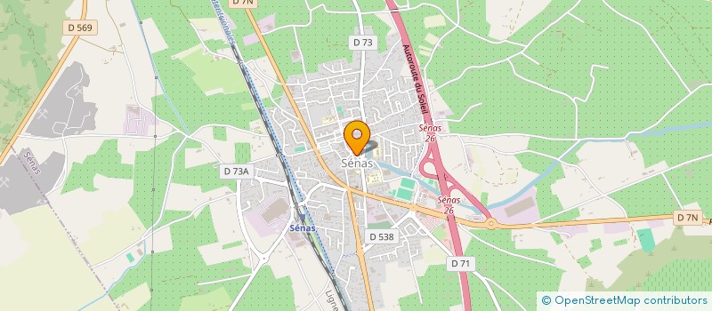 localisation de l'entreprise TAXI DAVIN JEROME à SENAS