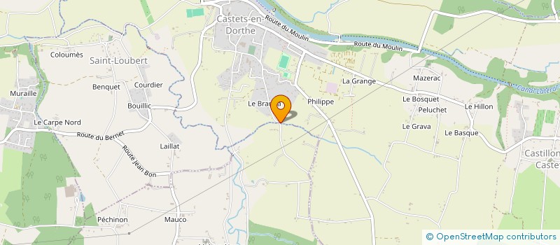 localisation de l'entreprise TAXI DAVY  CASTETS ET CASTILLON