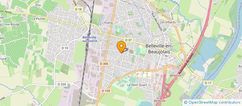 localisation de l'entreprise TAXI DAZ à BELLEVILLE-EN-BEAUJOLAIS