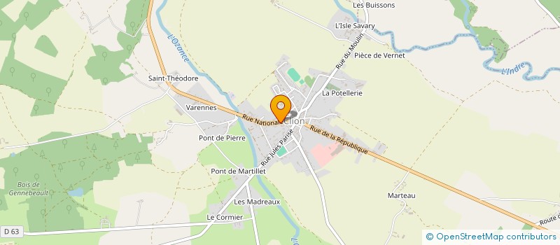 localisation de l'entreprise TAXI DE CLION à CLION