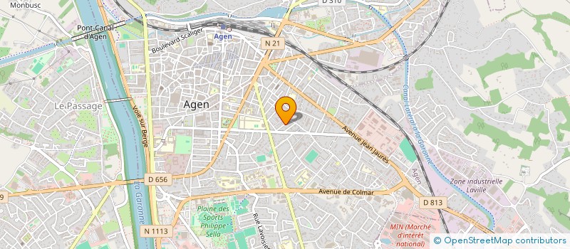 localisation de l'entreprise TAXI DE L'AGENAIS  AGEN