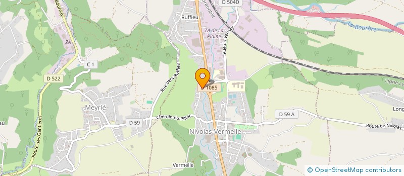 localisation de l'entreprise TAXI DE L'AGNY  NIVOLAS-VERMELLE