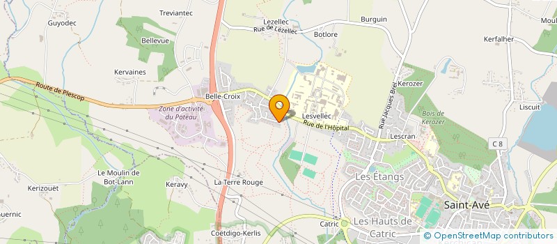 localisation de l'entreprise TAXI DE L'HERMINE LE PETITCORPS  SAINT-AVE