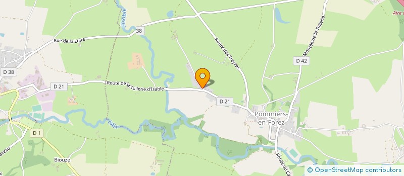 localisation de l'entreprise TAXI DE LA COTE ROANNAISE  POMMIERS-EN-FOREZ