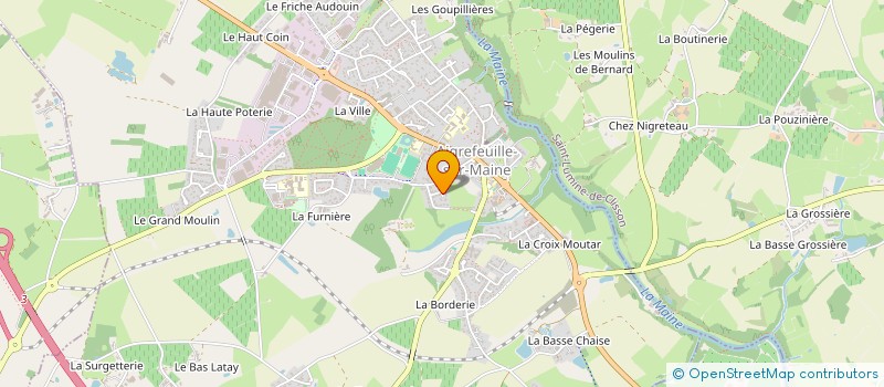 localisation de l'entreprise TAXI DE LA MAINE  AIGREFEUILLE-SUR-MAINE