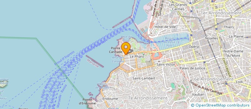 localisation de l'entreprise TAXI DES CATALANS  MARSEILLE