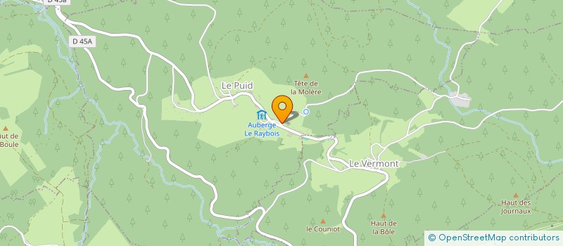 localisation de l'entreprise TAXI DES HAUTS  LE PUID