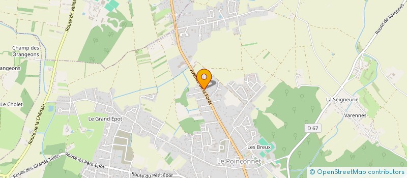 localisation de l'entreprise TAXI DES MILLE ETANGS à LE POINCONNET