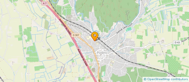 localisation de l'entreprise TAXI DES PRINCES  PIOLENC