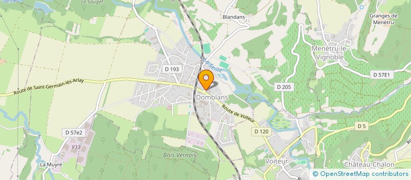 localisation de l'entreprise TAXI DES RECULEES  LADOYE-SUR-SEILLE