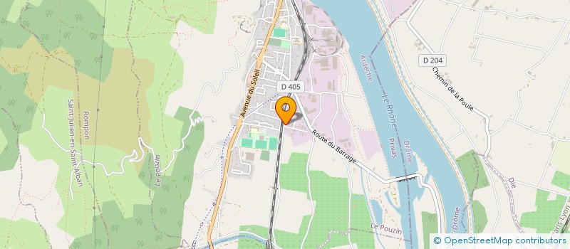 localisation de l'entreprise TAXI DES SOURCES DE ROMPON à LE POUZIN