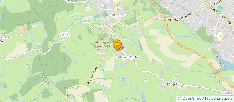 localisation de l'entreprise TAXI DESBOIS  MONTCENIS