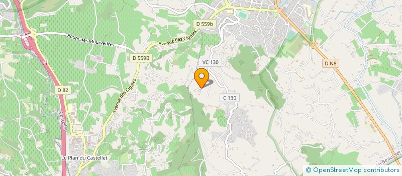 localisation de l'entreprise TAXI DIDIER  LE BEAUSSET