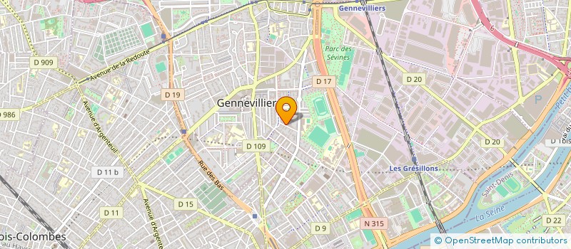 localisation de l'entreprise TAXI DIRECT à GENNEVILLIERS