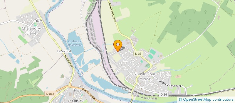 localisation de l'entreprise TAXI DLM 08 à NOUVION-SUR-MEUSE