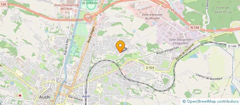 localisation de l'entreprise TAXI DOMY  AUCH