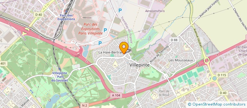 localisation de l'entreprise TAXI DRF  VILLEPINTE