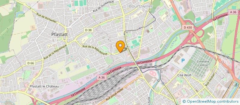 localisation de l'entreprise TAXI DRIVE  MULHOUSE