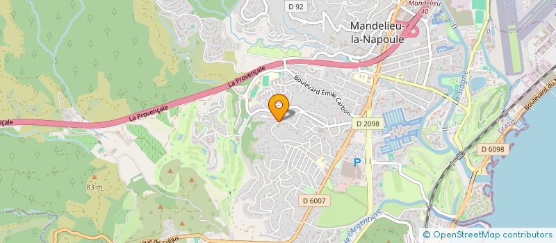 localisation de l'entreprise TAXI DRIVER à MANDELIEU-LA-NAPOULE