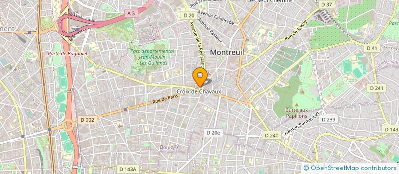 localisation de l'entreprise TAXI DRIVER HK à MONTREUIL