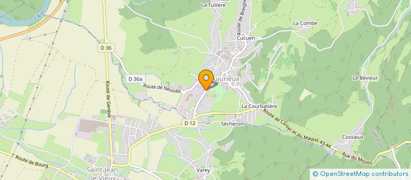 localisation de l'entreprise TAXI DU BUGEY à JUJURIEUX